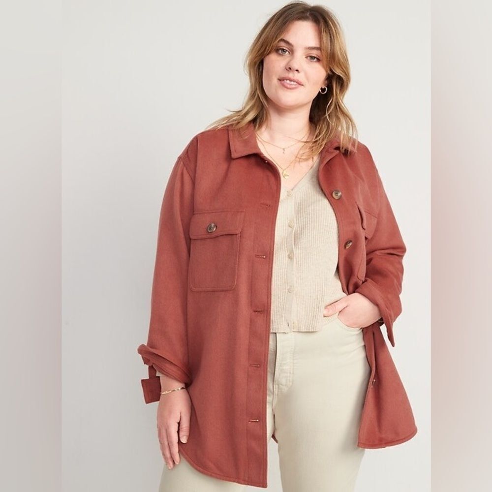 Liv Rust Colored Shacket size M